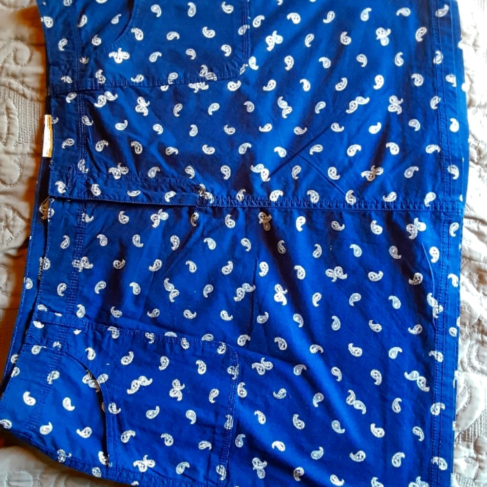 Navy blue Paisley St John Bay Skort